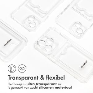 iMoshion Softcase Backcover met pashouder iPhone 15 Pro - Transparant