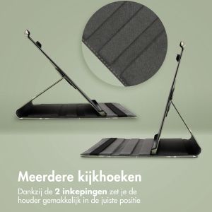 iMoshion 360° Draaibare Design Bookcase iPad 9 (2021) / iPad 8 (2020) / iPad 7 (2019) 10.2 inch - Green Flowers