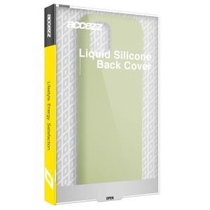 Accezz Liquid Silicone Backcover Samsung Galaxy Z Flip 4 - Groen