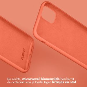 Accezz Liquid Silicone Backcover iPhone 11 - Nectarine