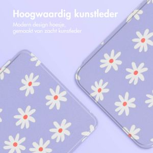 iMoshion Design Slim Hard Case Sleepcover met stand Kobo Libra H2O - Flowers Distance