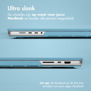 iMoshion Hard Cover MacBook Pro 14 inch (2021) / Pro 14 inch (2023) M3 chip - A2442 / A2779 / A2918 - Soft Blue