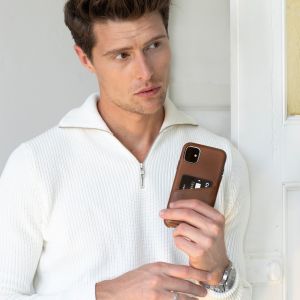 Selencia Vegan Lederen Backcover Samsung Galaxy A52(s) (5G/4G) - Bruin