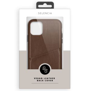 Selencia Vayu Vegan Lederen Backcover Samsung Galaxy S21 - Bruin