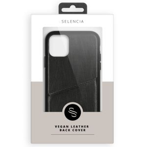 Selencia Vayu Vegan Lederen Backcover Samsung Galaxy S21 Plus - Zwart