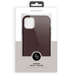 Selencia Gaia Slang Backcover iPhone 13 Pro - Donkerrood