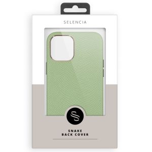 Selencia Gaia Slang Backcover iPhone 13 Pro - Groen