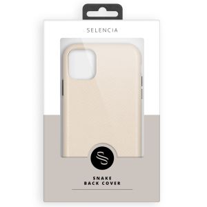Selencia Gaia Slang Backcover Samsung Galaxy S21 - Wit