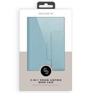Selencia 2-in-1 Uitneembare Vegan Lederen Bookcase iPhone 13 - Blauw