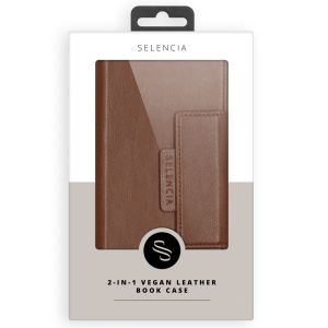 Selencia 2-in-1 Uitneembare Vegan Lederen Bookcase Samsung Galaxy S21