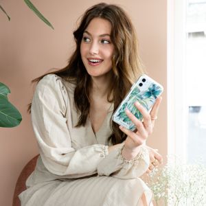Selencia Zarya Fashion Extra Beschermende Backcover Samsung Galaxy A22 (5G) - Jungle Leaves