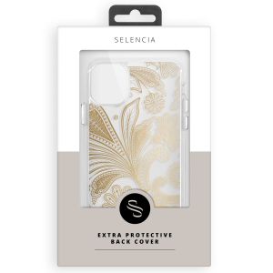 Selencia Fashion Extra Beschermende Backcover iPhone 13 Pro - Paisley Gold