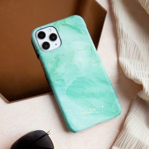 Selencia Maya Fashion Backcover Samsung Galaxy A41 - Marble Green