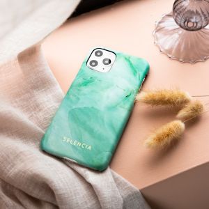 Selencia Maya Fashion Backcover iPhone 12 (Pro) - Marble Green
