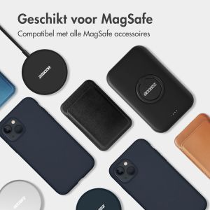 Accezz Liquid Silicone Backcover met MagSafe iPhone 12 Mini - Blauw