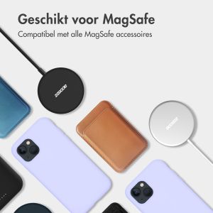 Accezz Liquid Silicone Backcover met MagSafe iPhone 14 Pro - Paars