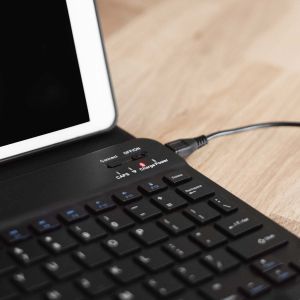 Accezz QWERTZ Bluetooth Keyboard Bookcase iPad 10.2 (2019 / 2020 / 2021)