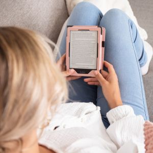 iMoshion Vegan Leather Bookcase Amazon Kindle 10 - Rosé Goud