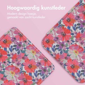 iMoshion Design Slim Hard Case Sleepcover Kobo Clara HD - Flower Watercolor
