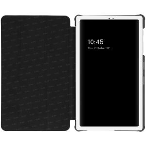 Selencia Vegan Lederen Trifold Bookcase Galaxy Tab A7 Lite - Zwart