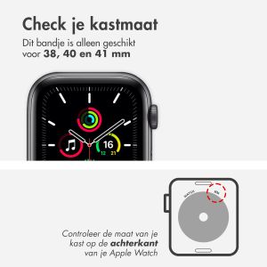 iMoshion Sport⁺ bandje Apple Watch Series 1-9 / SE - 38/40/41 mm - Maat M/L - Wine Red & Black