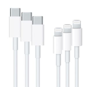 Apple 3x Originele Lightning naar USB-C kabel iPhone 8 Plus - 1 meter - Wit