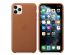 Apple Leather Backcover iPhone 11 Pro Max - Saddle Brown