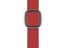 Apple Leather Band Modern Buckle Apple Watch Series 1-9 / SE - 38/40/41 mm - Maat L - Scarlet