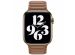 Apple Leather Link Apple Watch Series 1-9 / SE / Ultra (2) - 42/44/45/49 mm - Maat M/L - Saddle Brown