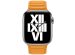 Apple Leather Link Apple Watch Series 1-9 / SE / Ultra (2) - 42/44/45/49 mm - Maat M/L - California Poppy