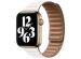 Apple Leather Link Apple Watch Series 1-9 / SE - 38/40/41 mm - Maat S/M - Chalk