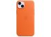 Apple Leather Backcover MagSafe iPhone 14 Plus - Oranje