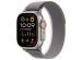 Apple Trail Loop Band Apple Watch Series 1-9 / SE / Ultra (2) - 44/45/49 mm - Maat M/L - Groen / Grijs