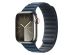 Apple Magnetic Link-bandje FineWoven Apple Watch Series 1-9 / SE - 38/40/41 mm - Maat S/M - Pacific Blue