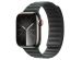 Apple Leather Link Apple Watch Series 1-9 / SE - 38/40/41 mm - Maat M/L - Evergreen