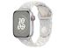 Apple Nike Sport Band Apple Watch Series 1-9 / SE - 38/40/41 mm - Maat S/M - Pure Platinum