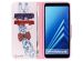 Design Softcase Bookcase Samsung Galaxy A8 (2018)