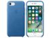 Apple Leather Backcover iPhone SE (2022 / 2020) / 8 / 7 - Sea Blue
