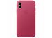 Apple Leather Backcover iPhone X - Pink Fuchsia
