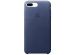 Apple Leather Backcover iPhone 8 Plus / 7 Plus - Midnight Blue