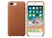Apple Leather Backcover iPhone 8 Plus / 7 Plus - Saddle Brown