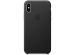 Apple Leather Backcover iPhone Xs - Black