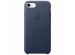 Apple Leather Backcover iPhone SE (2022 / 2020) / 8 / 7 - Midnight Blue