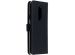 Selencia Echt Lederen Bookcase OnePlus 7 Pro - Donkerblauw