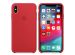 Apple Silicone Backcover iPhone Xs Max - Red