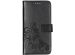 Klavertje Bloemen Bookcase Samsung Galaxy A80 - Zwart