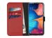 Selencia Echt Lederen Bookcase Samsung Galaxy A20e - Rood