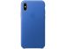Apple Leather Backcover iPhone X - Electric Blue