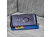 Accezz Wallet Softcase Bookcase Moto E6 Plus - Donkerblauw