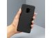 Effen Backcover Motorola Moto E6 Plus - Zwart